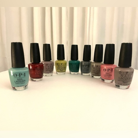 OPI Other - 9 Preowned Bundles Of O-P-I Nail Lacquer No  Gloppy Or Sticky.
